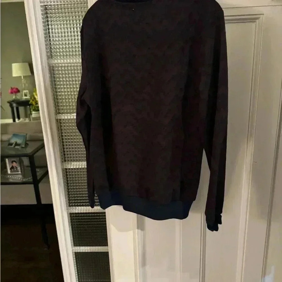 AS Fawor Collection men’s 1/4 zip pullover navy & burgundy sz L NEW! - Picture 2 of 10